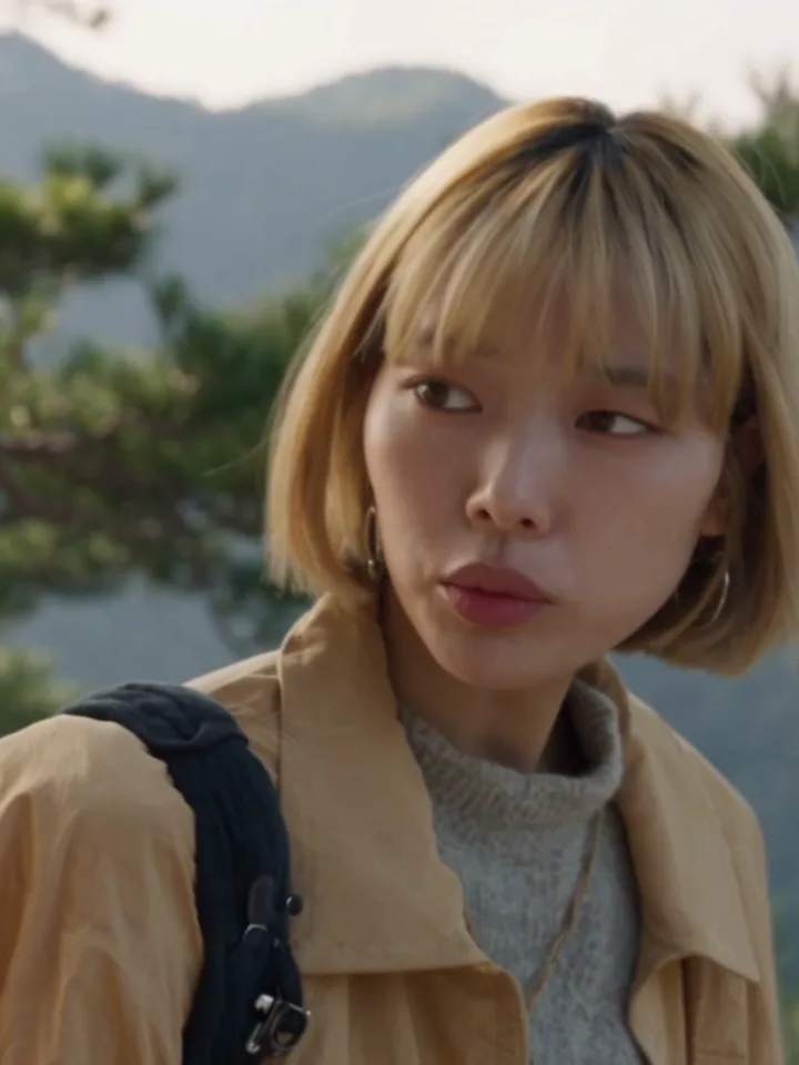 Bora on a mountain trail